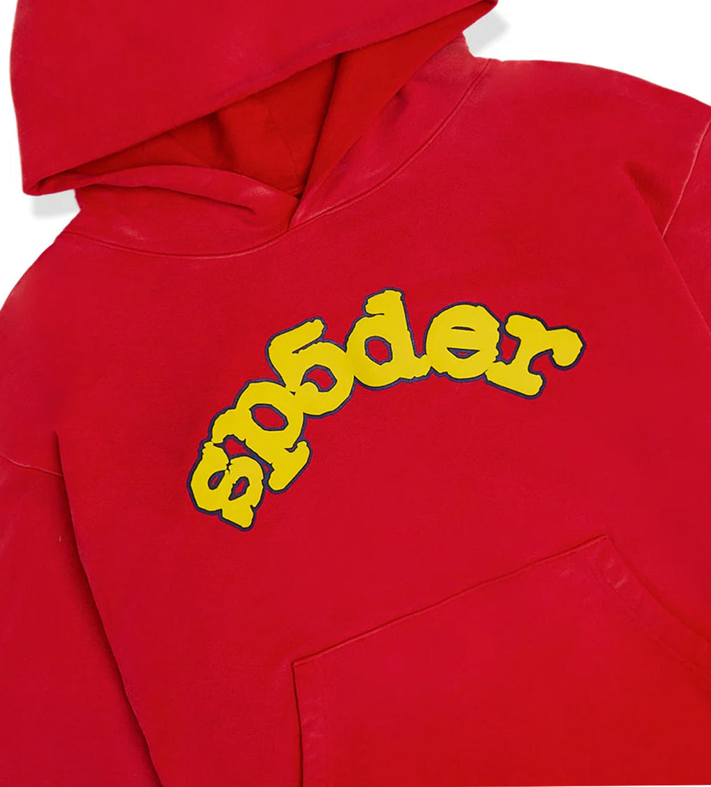 Sp5der OG Logo Hoodie Red product image 2, provided for visual reference and product detail review