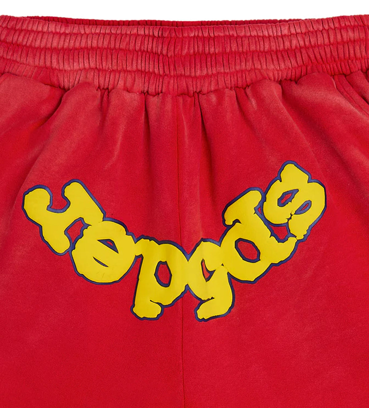 Sp5der OG Logo Sweat Shorts Red product image 3, provided for visual reference and product detail review
