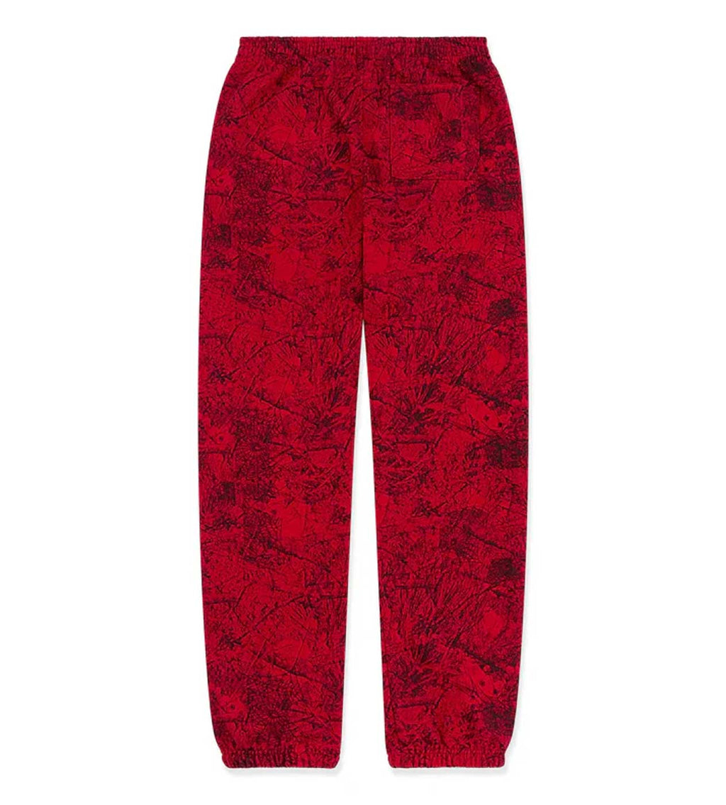 Sp5der OG Tree Camo Sweatpants Red product image 2, provided for visual reference and product detail review