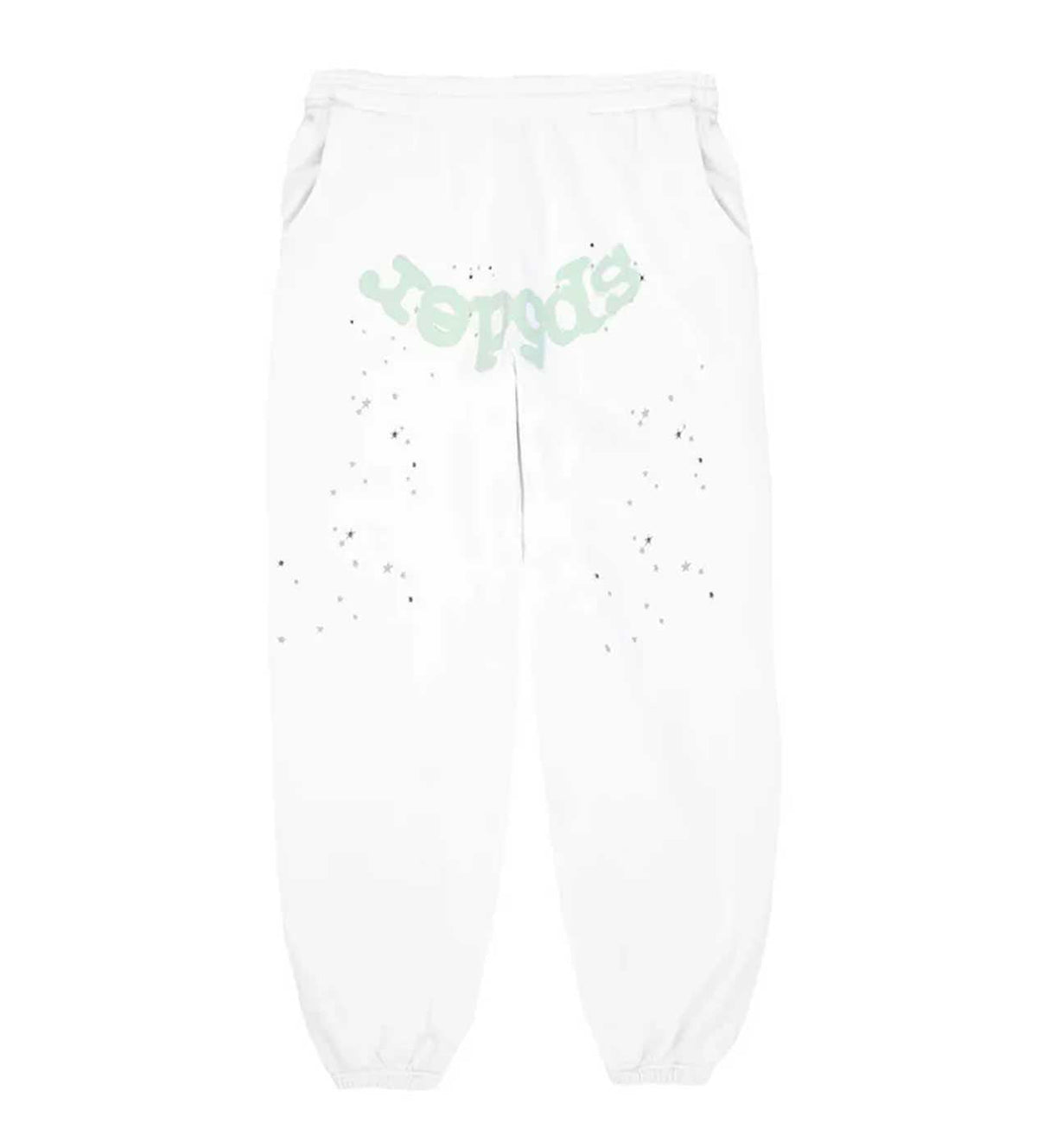Sp5der OG Web Sweatpants Eggshell product image 1, provided for visual reference and product detail review