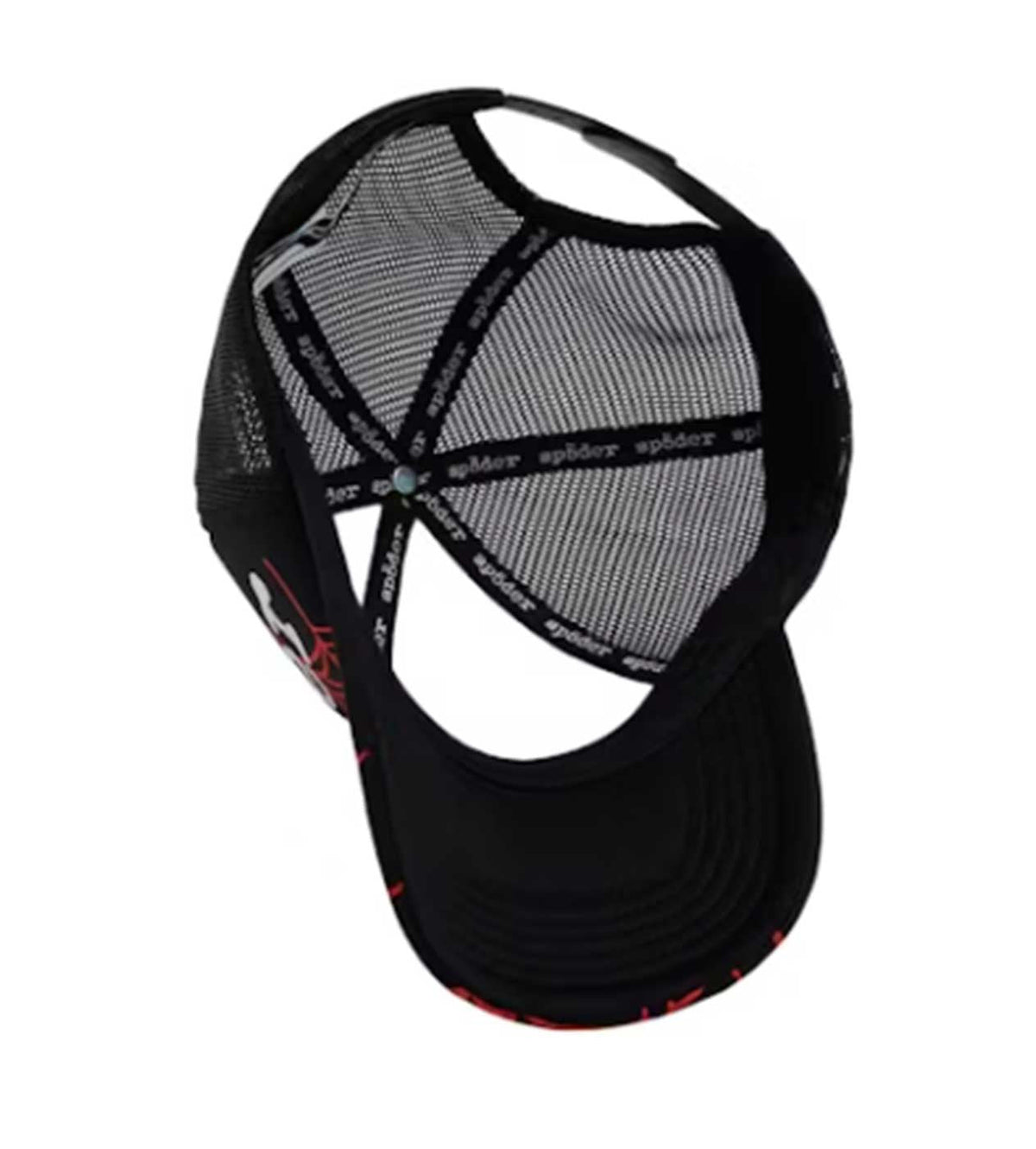 Sp5der OG Web v2 Trucker Hat Black/Red (Snapback) product image 3, provided for visual reference and product detail review