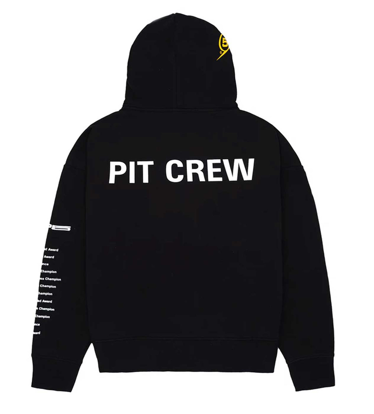 Sp5der Pit Crew Oversized Hoodie Black product image 2, provided for visual reference and product detail review