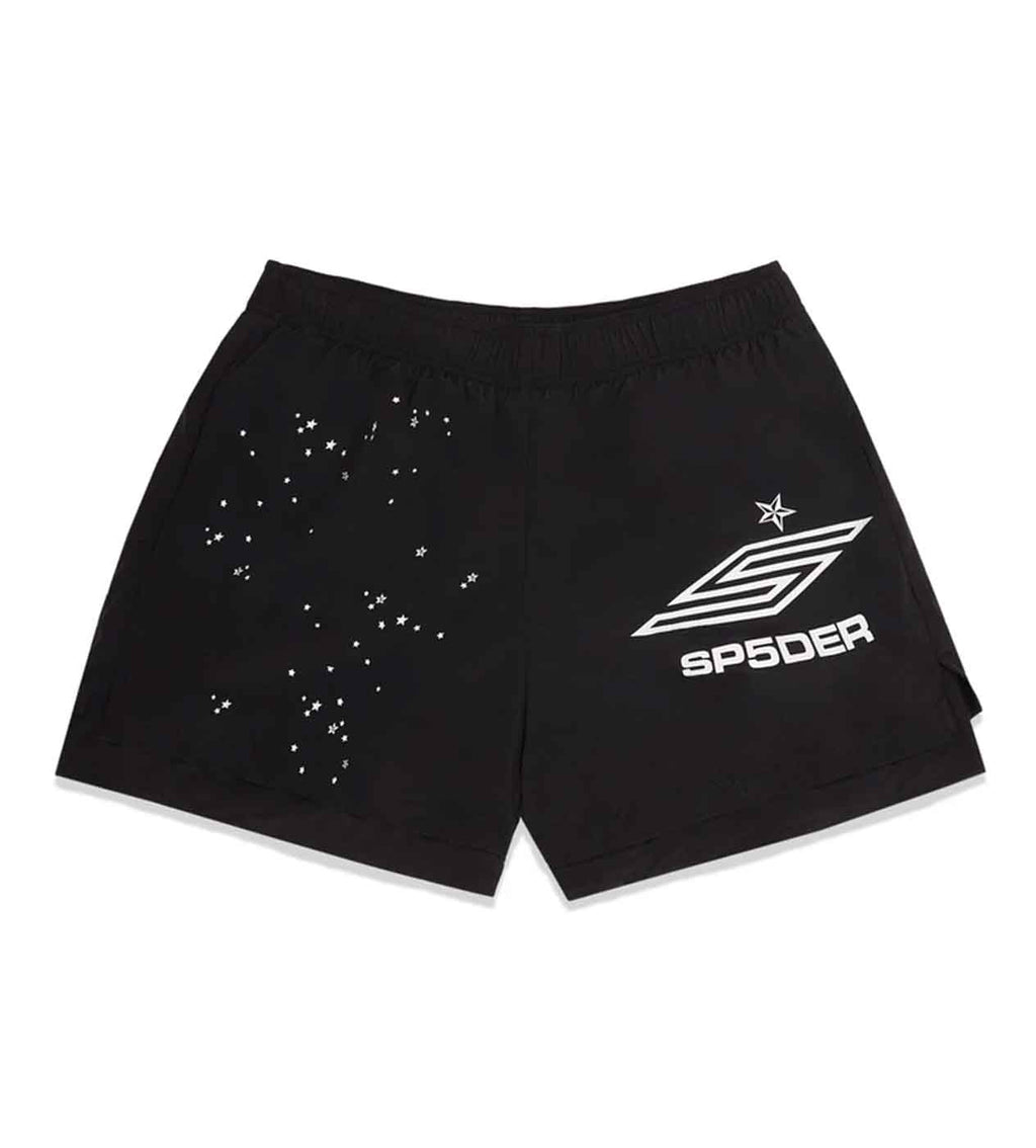 Sp5der Pro Double Layer Shorts Black product image 1, provided for visual reference and product detail review