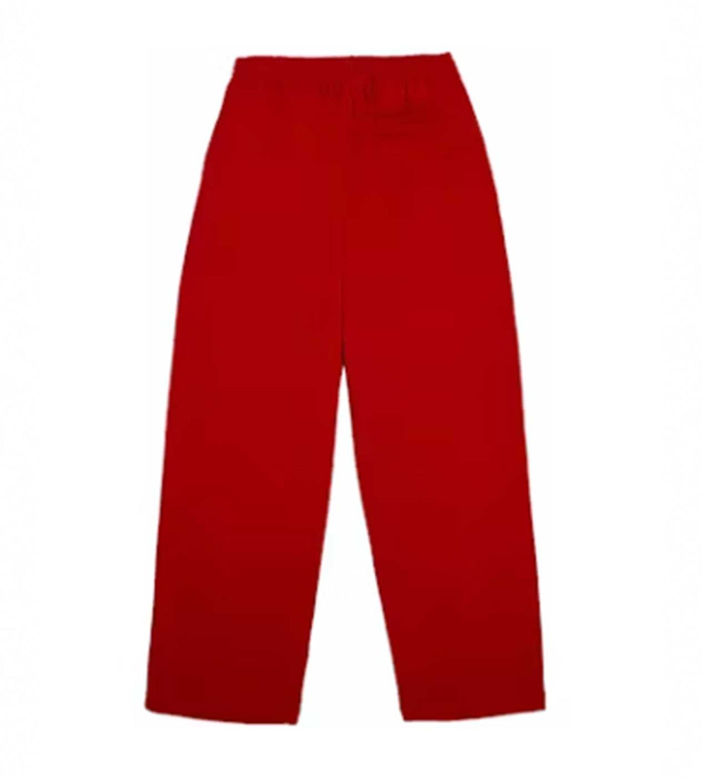 Sp5der Red Atlanta Open Leg Sweatpants product image 2, provided for visual reference and product detail review