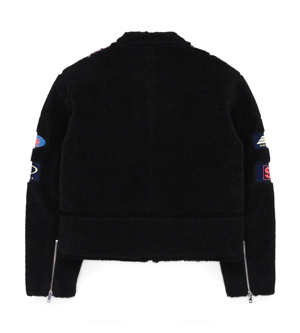 Sp5der Sherpa Hunter Moto Jacket Black product image 2, provided for visual reference and product detail review