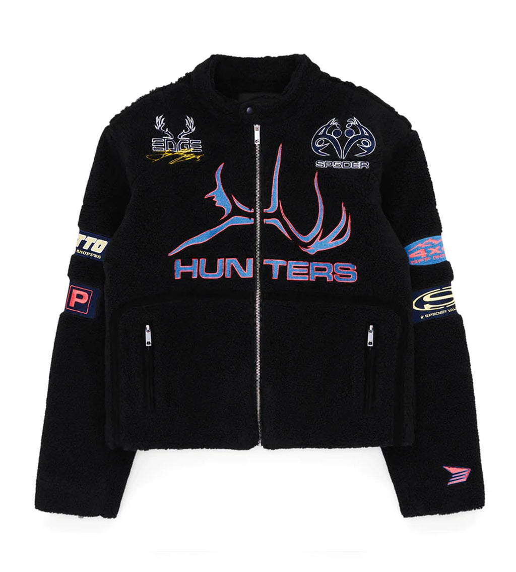 Sp5der Sherpa Hunter Moto Jacket Black product image 1, provided for visual reference and product detail review