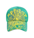 Sp5der Slime Green OG Web v2 Trucker Hat (Snapback) product image 1, provided for visual reference and product detail review