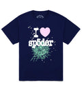 Sp5der Souvenir T-Shirt Navy product image 1, provided for visual reference and product detail review
