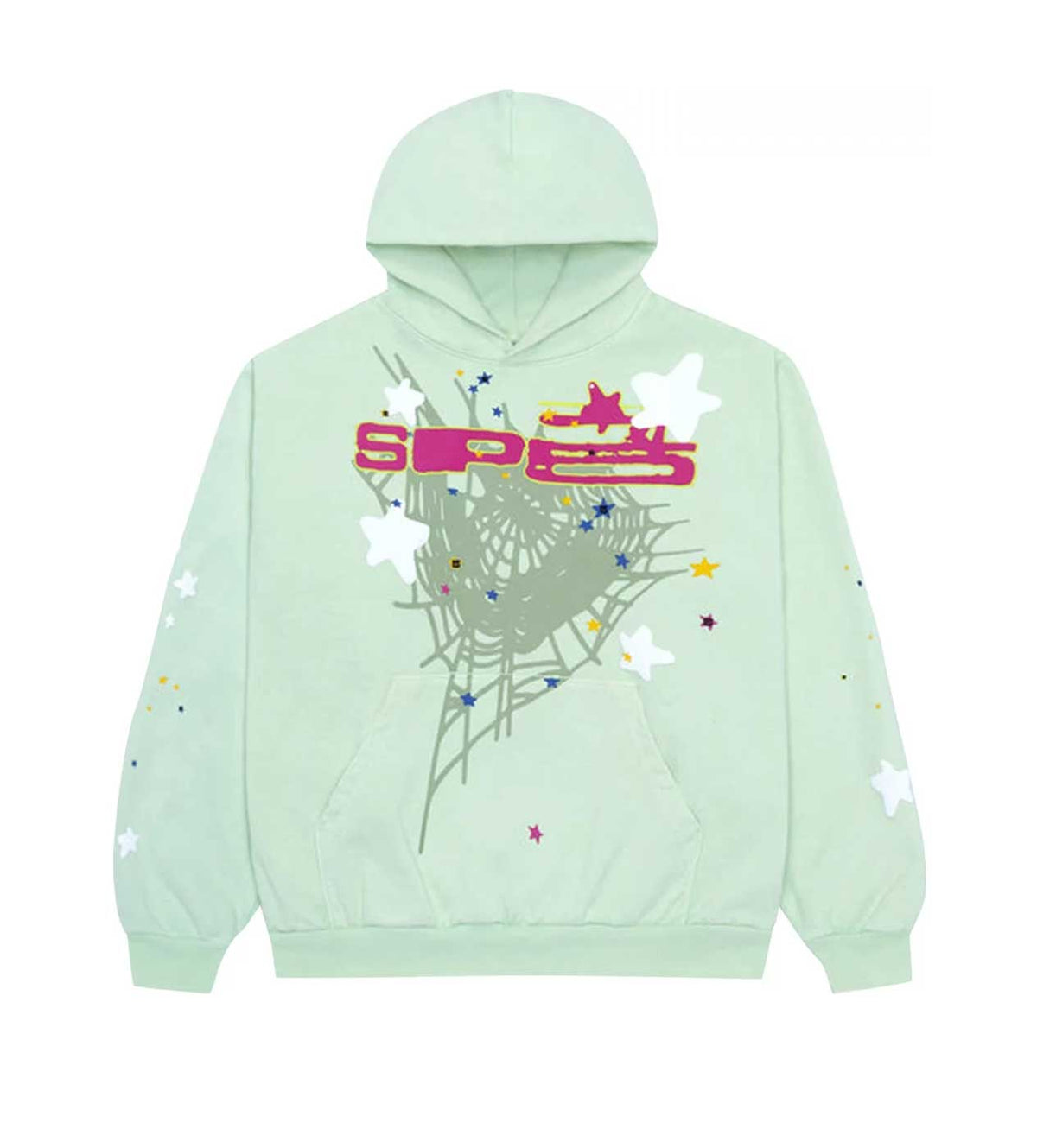 Sp5der Sp5 Mint Hoodie product image 1, provided for visual reference and product detail review