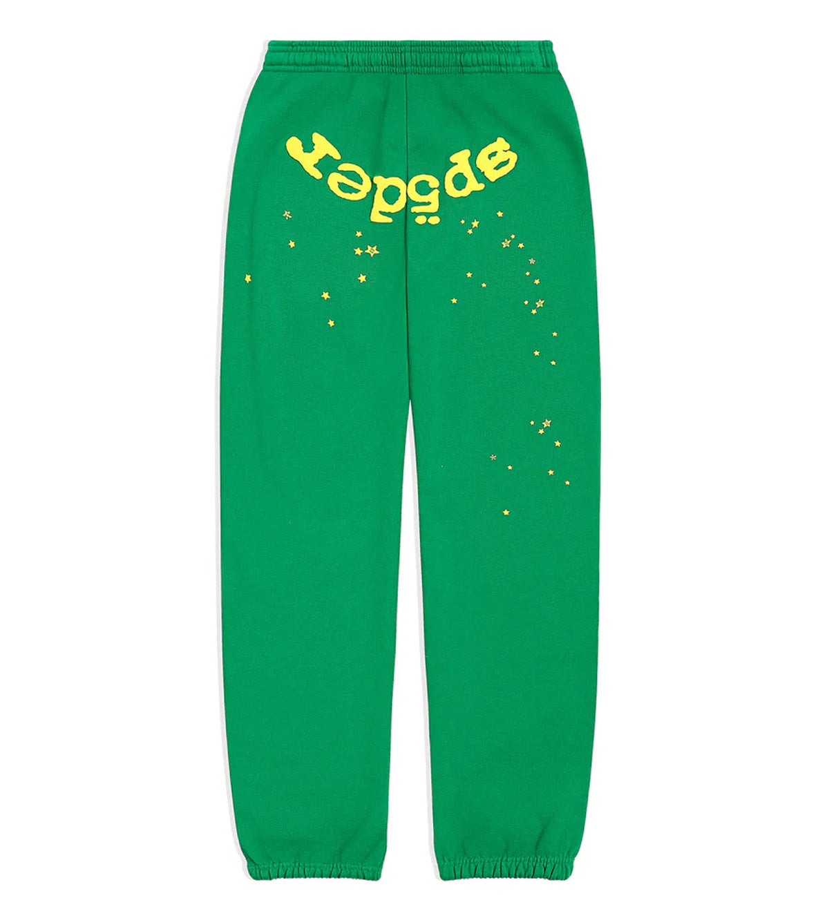 Sp5der Star OG Web V2 Sweatpants Green product image 1, provided for visual reference and product detail review