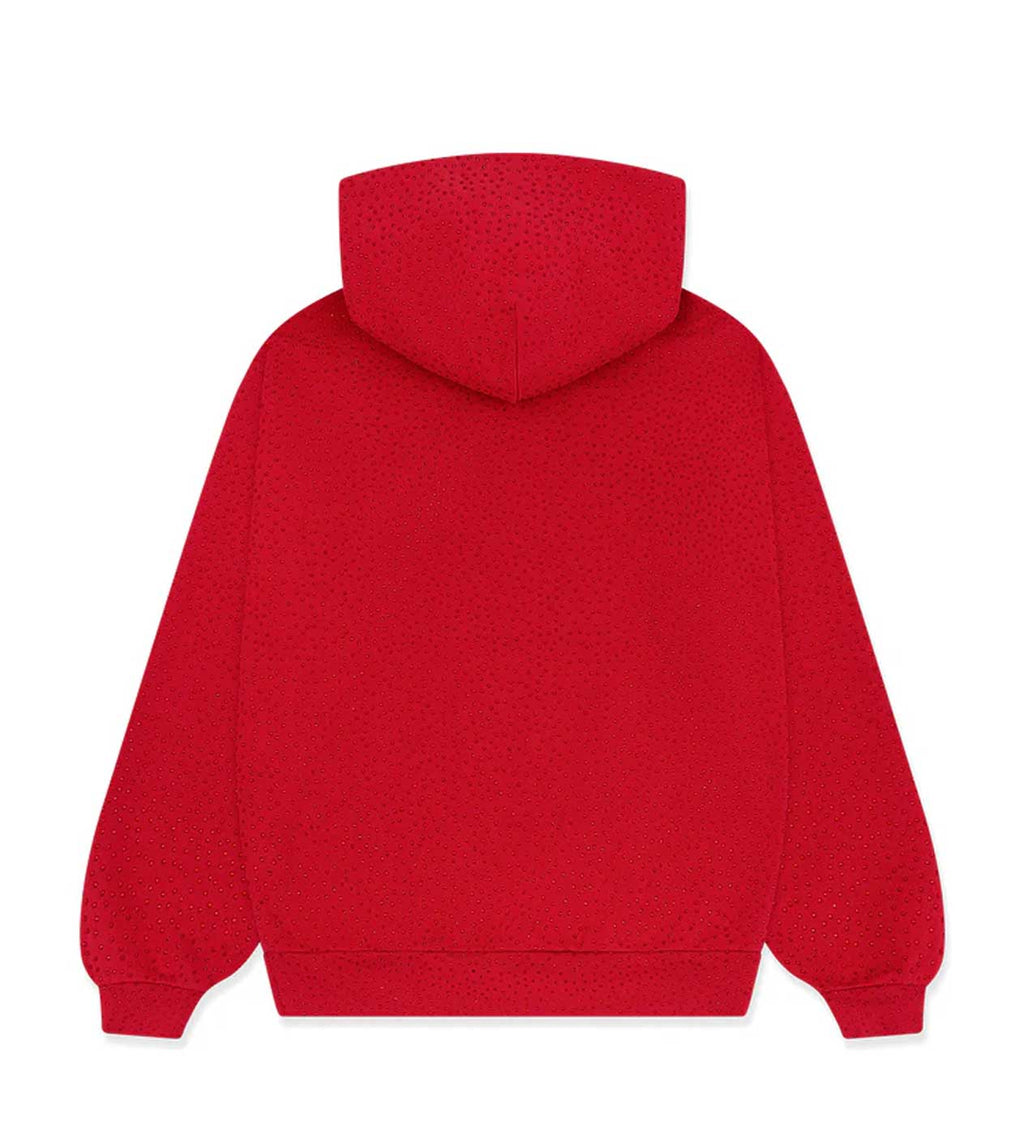 Sp5der VVS Webstone Hoodie Red product image 2, provided for visual reference and product detail review