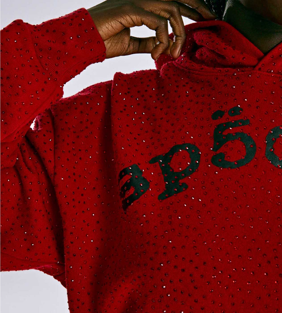 Sp5der VVS Webstone Hoodie Red product image 5, provided for visual reference and product detail review