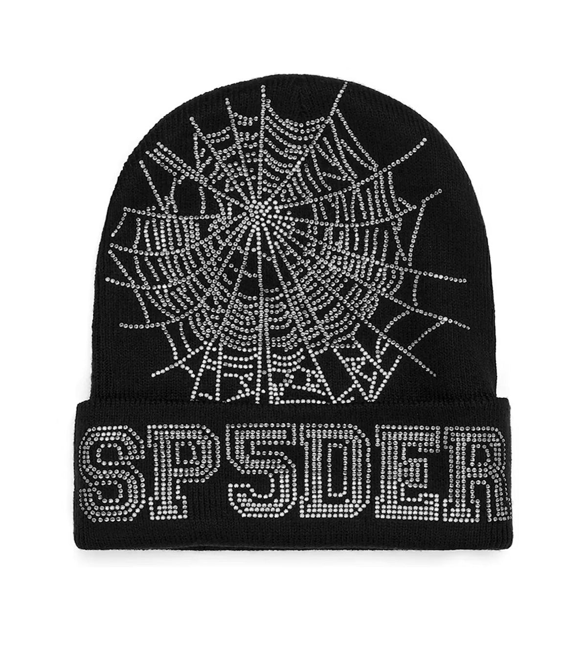 Sp5der Web Beanie Black product image 1, provided for visual reference and product detail review