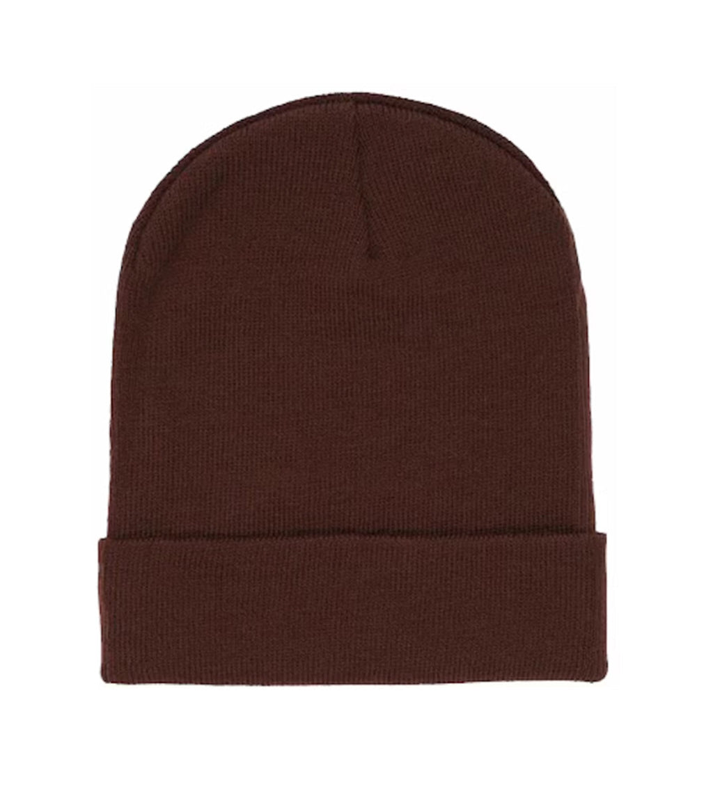 Sp5der Web Rhinestone Beanie Brown product image 2, provided for visual reference and product detail review