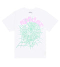 Sp5der Women OG Web Baby T-Shirt White product image 1, provided for visual reference and product detail review