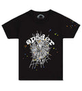 Sp5der Women OG Web V2 Baby T-Shirt Black product image 1, provided for visual reference and product detail review