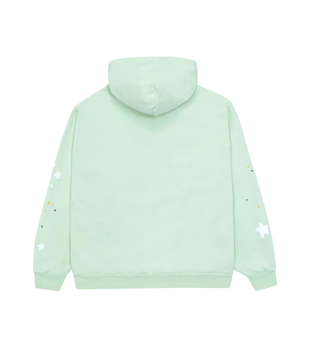 Sp5der Sp5 Mint Hoodie product image 2, provided for visual reference and product detail review