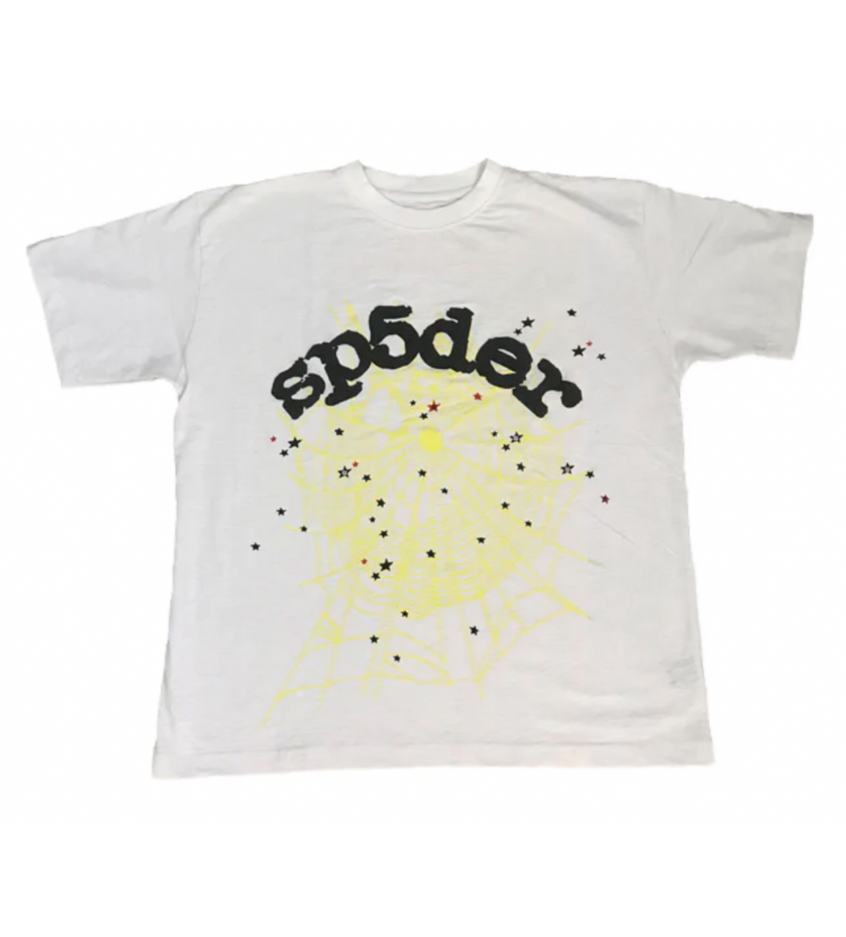 Sp5der Worldwide Web White T-Shirt product image 1, provided for visual reference and product detail review