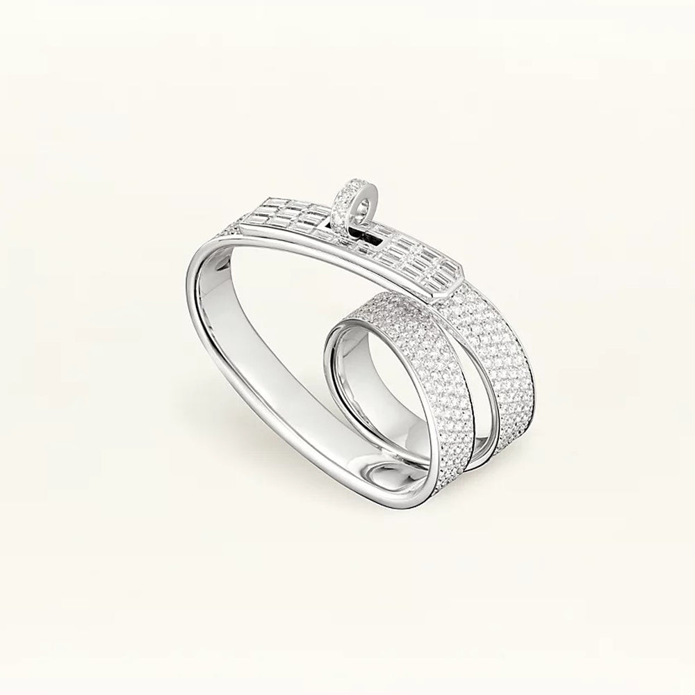 Hermes Kelly Gavroche Double 18K Gold Ring product image 1, provided for visual reference and product detail review