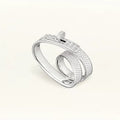 Hermes Kelly Gavroche Double 18K Gold Ring product image 1, provided for visual reference and product detail review