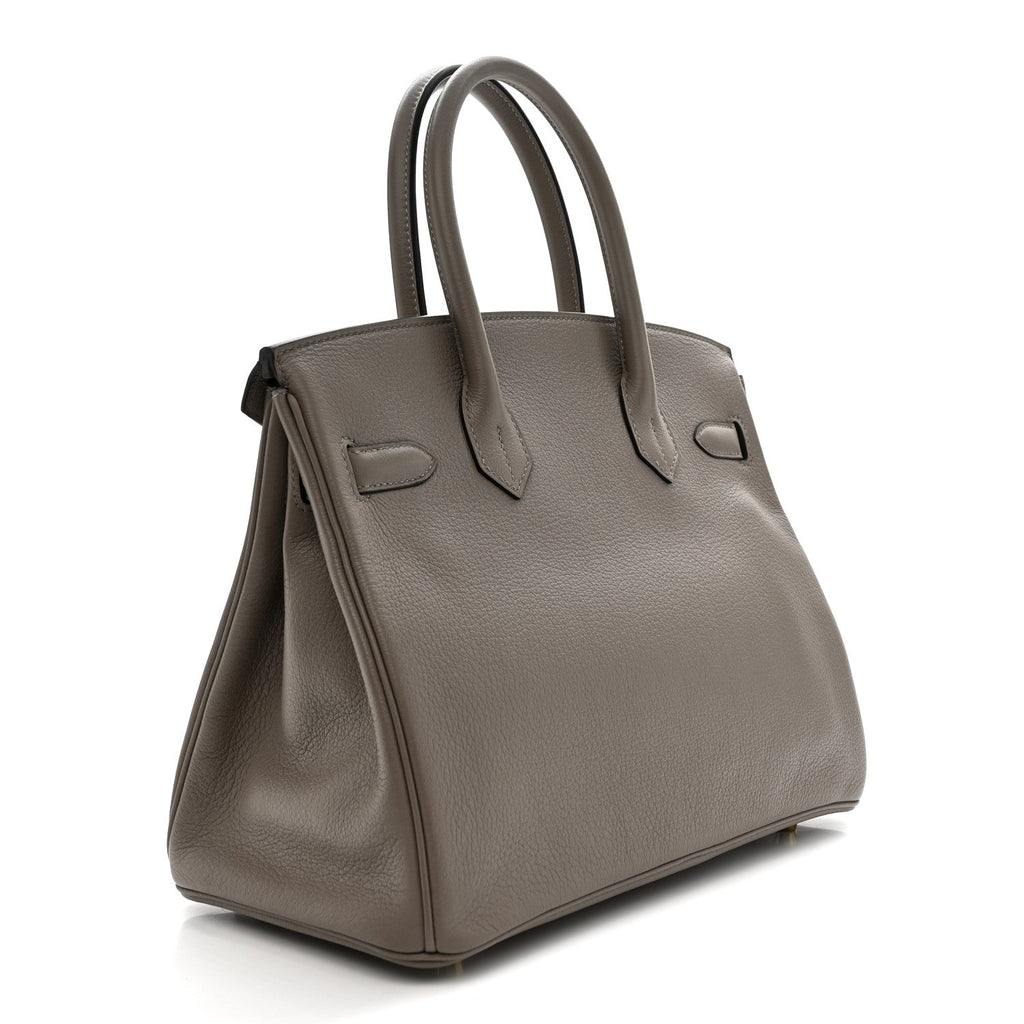 Taurillon Novillo Birkin 30 Gris Asphalte product image 3, provided for visual reference and product detail review