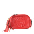 Pebbled Calfskin Small Soho Disco Bag Tabasco Red product image 1, provided for visual reference and product detail review