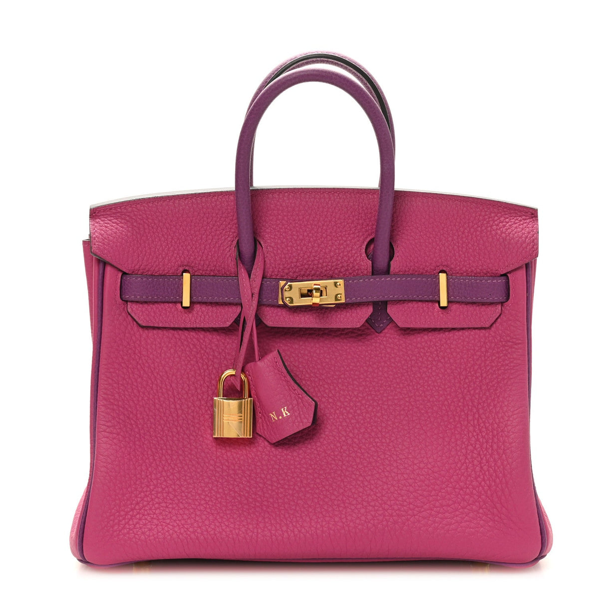 Togo Horseshoe Birkin 25 Rose Pourpre Cassis product image 1, provided for visual reference and product detail review