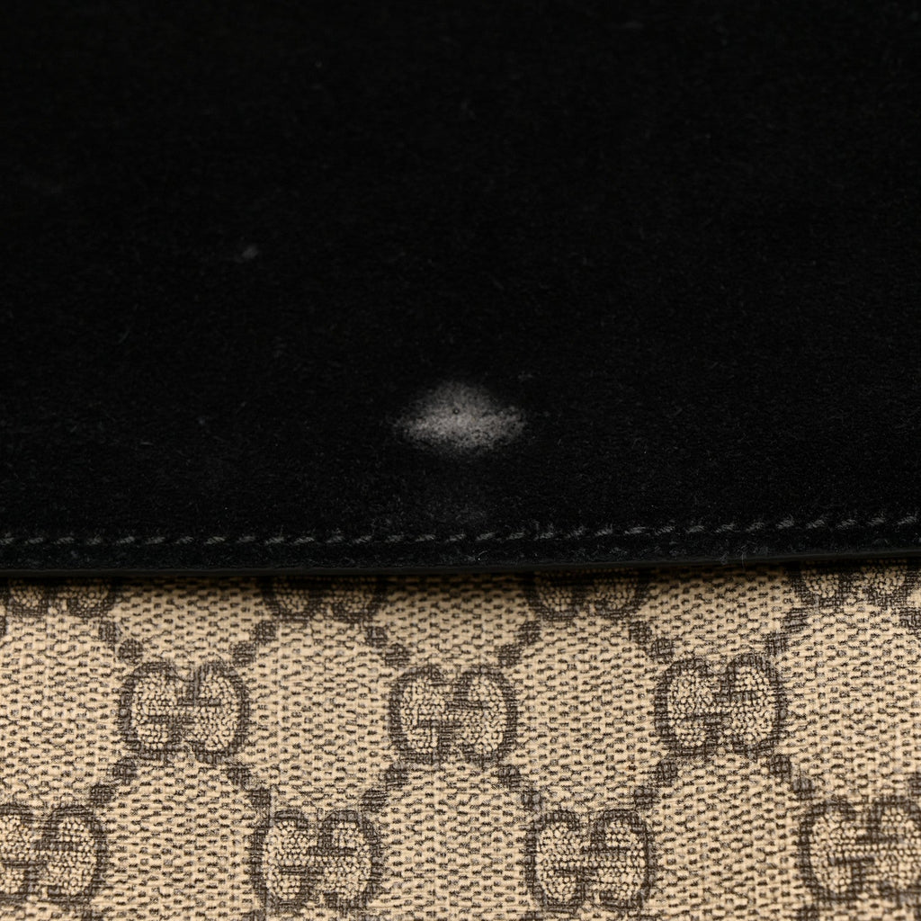 GG Supreme Monogram Medium Dionysus Shoulder Bag Black product image 16, provided for visual reference and product detail