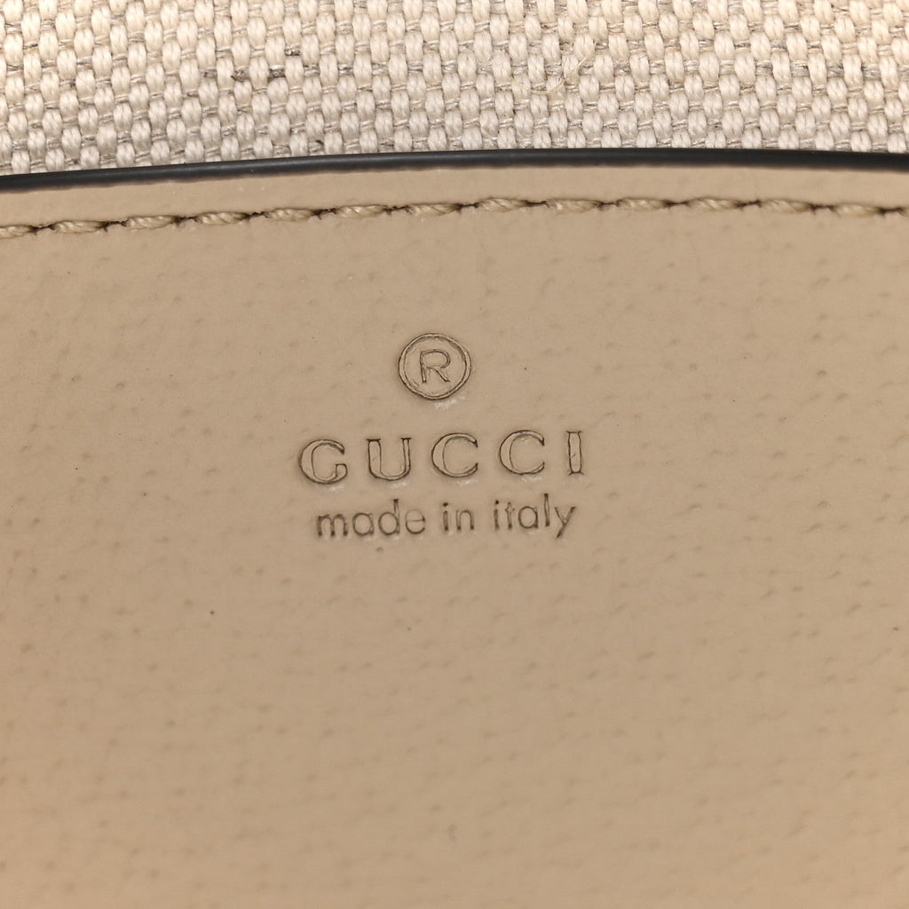 GG Supreme Monogram Textured Dollar Calfskin Web Mini Ophidia GG Handbag Beige Mystic White Oatmeal product image 6,