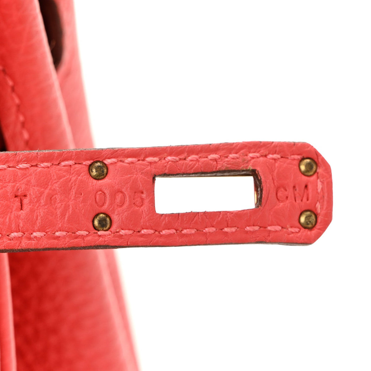 Togo Birkin 25 Rouge Pivoine product image 7, provided for visual reference and product detail review