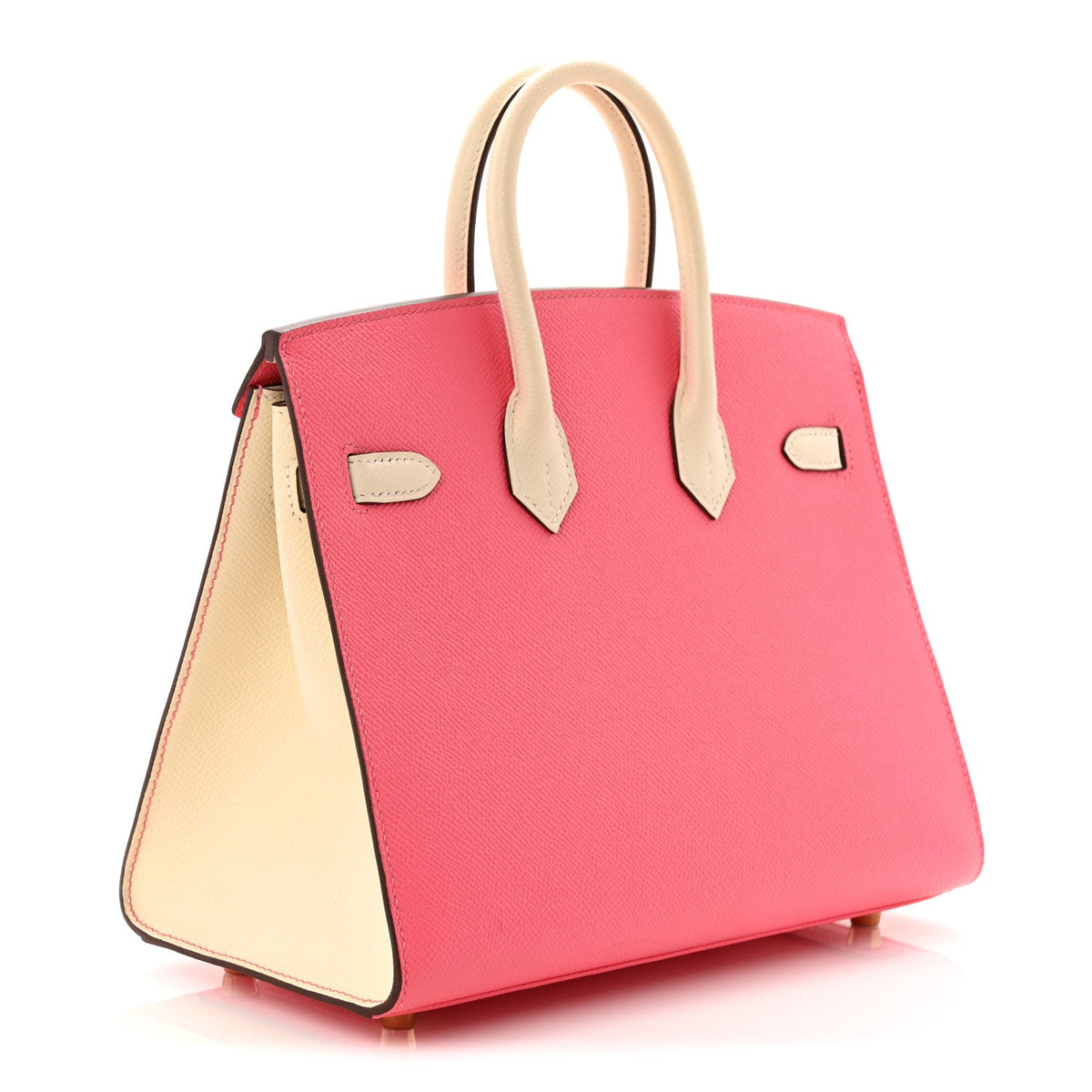 Epsom Horseshoe Birkin Sellier 25 Rose Azalee Nata product image 4, provided for visual reference and product detail review