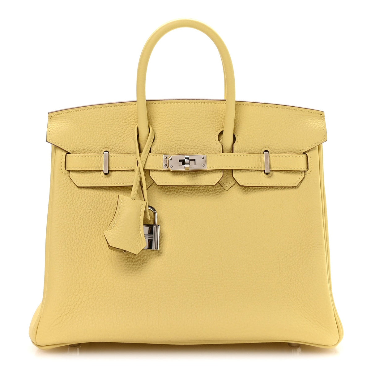 Togo Birkin 25 Jaune Poussin product image 1, provided for visual reference and product detail review