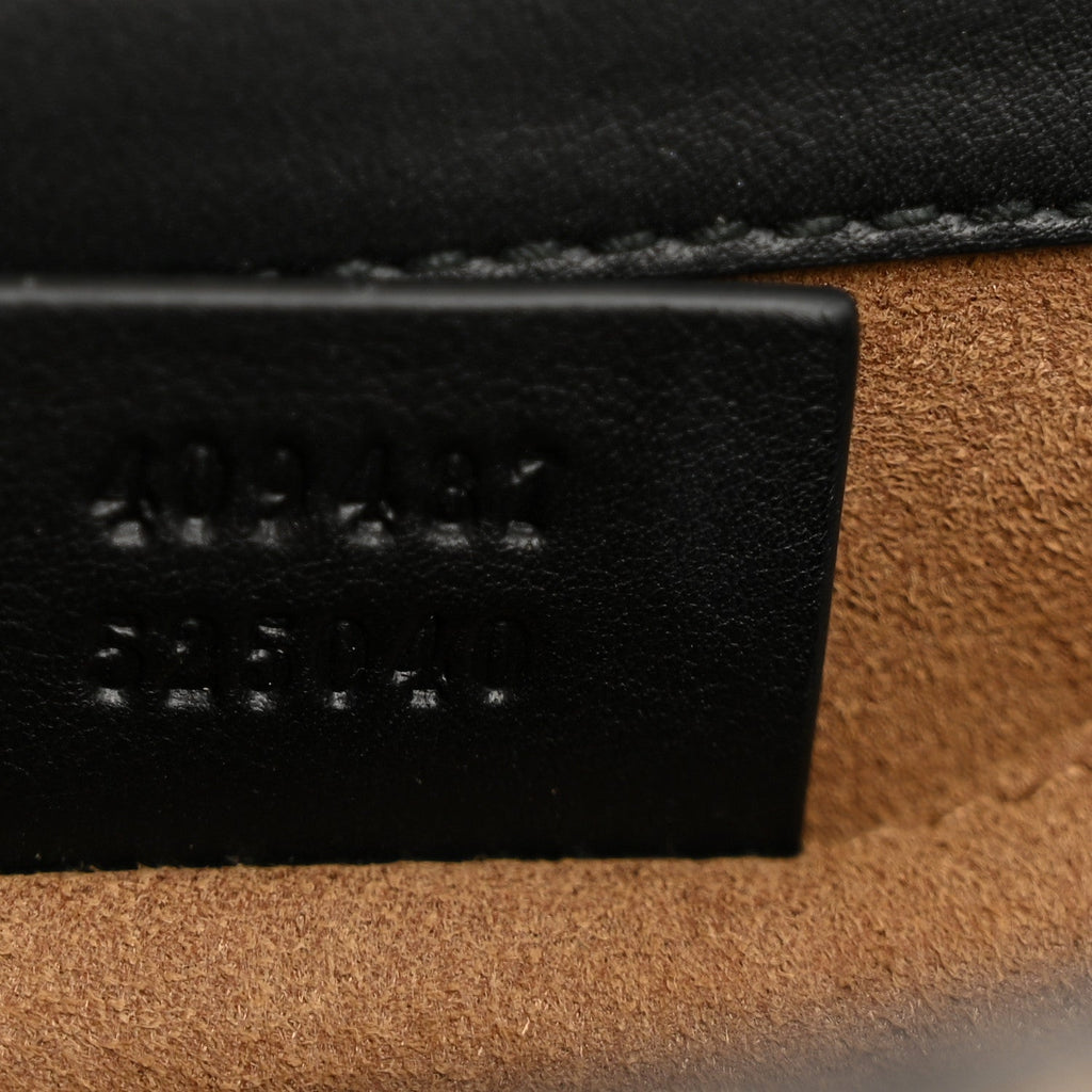 GG Supreme Monogram Calfskin Small Padlock Shoulder Bag Beige Black Cuir product image 7, provided for visual reference and