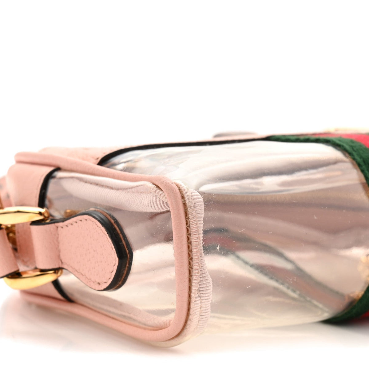 Vinyl Web Mini Ophidia Transparent Shoulder Bag Perfect Pink product image 25, provided for visual reference and product