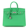 Epsom Birkin Sellier 25 Vert Comics product image 1, provided for visual reference and product detail review