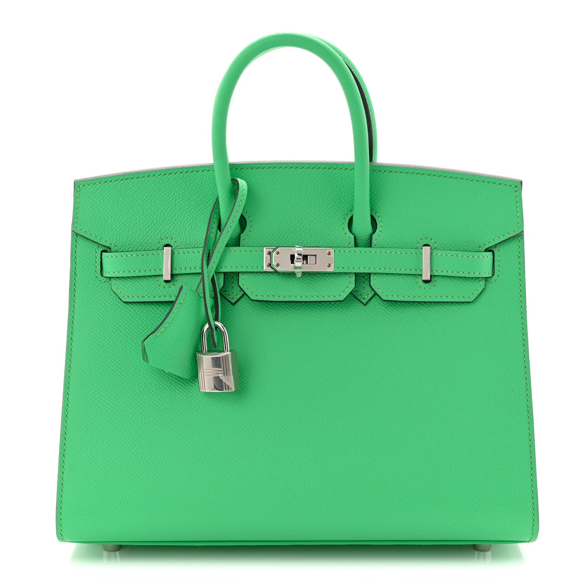 Epsom Birkin Sellier 25 Vert Comics product image 1, provided for visual reference and product detail review