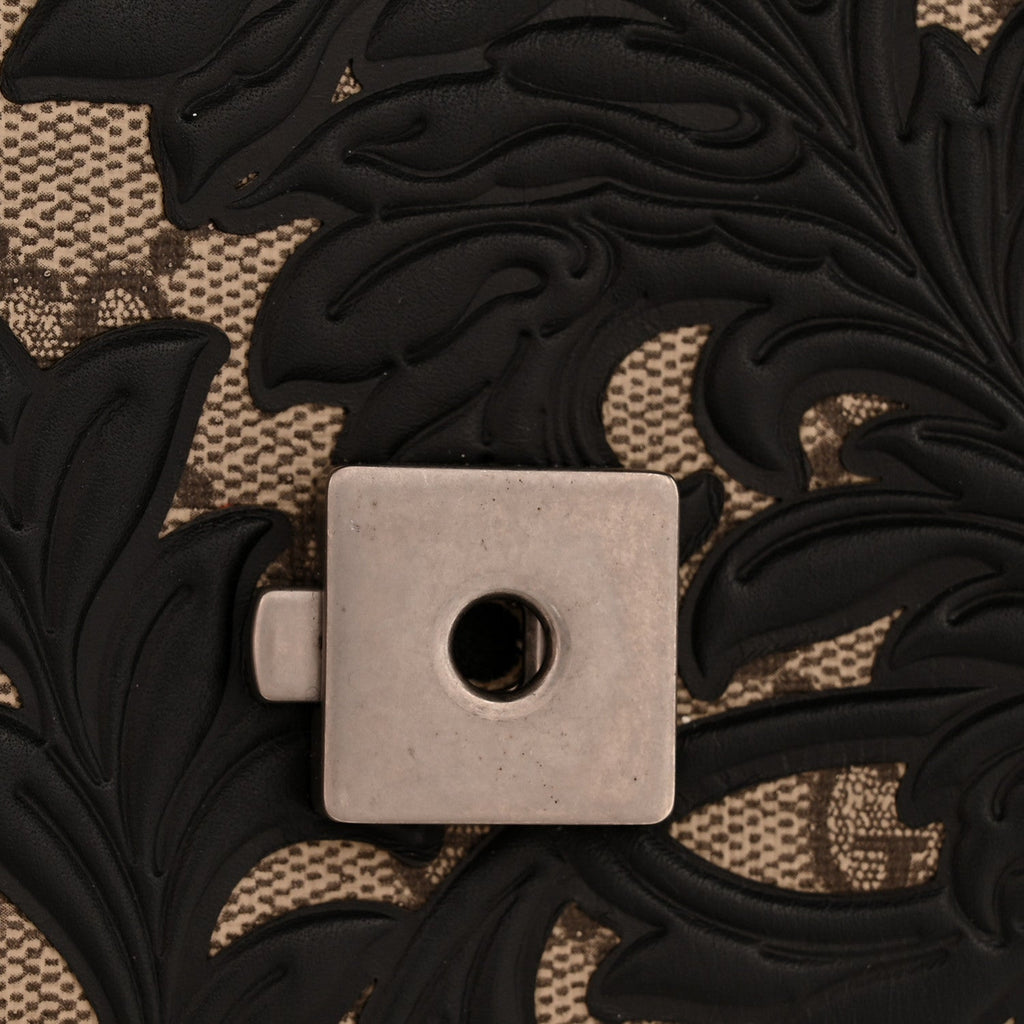 GG Supreme Monogram Arabesque Medium Dionysus Shoulder Bag Black product image 12, provided for visual reference and product