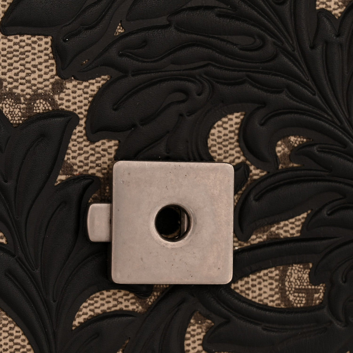 GG Supreme Monogram Arabesque Medium Dionysus Shoulder Bag Black product image 12, provided for visual reference and product