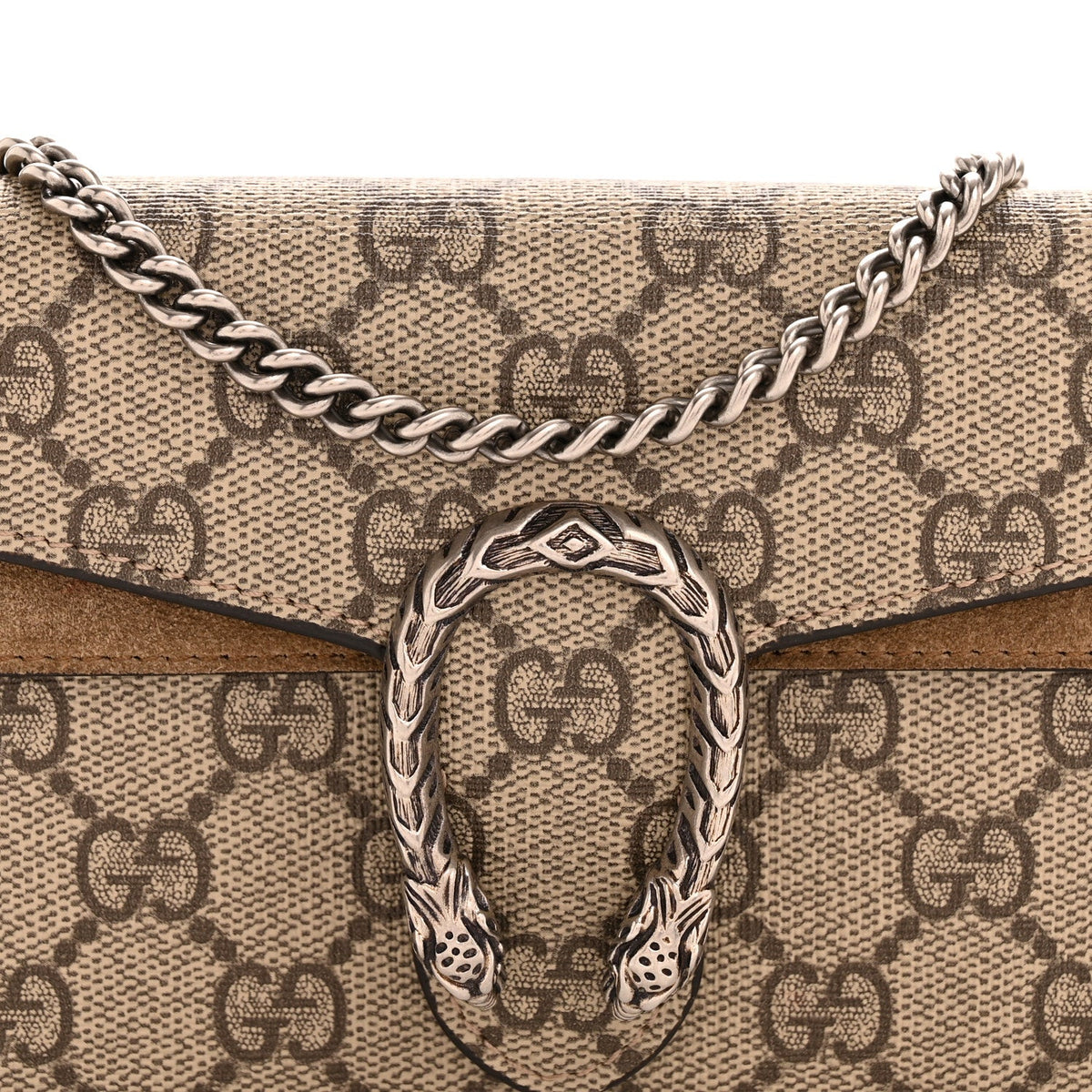 GG Supreme Monogram Super Mini Dionysus Shoulder Bag Taupe product image 7, provided for visual reference and product detail
