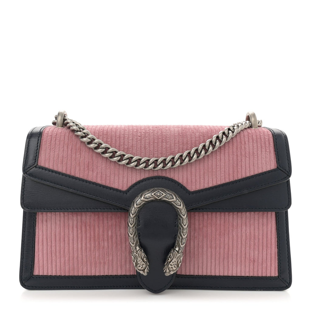 Lanzo Stretch Cord Azalea Calfskin Small Dionysus Shoulder Bag Pink Blue product image 1, provided for visual reference and