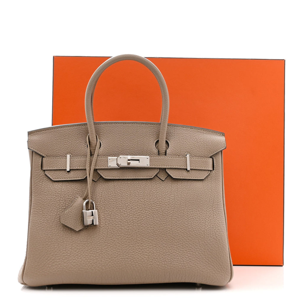 Togo Birkin 30 Gris Tourterelle product image 11, provided for visual reference and product detail review