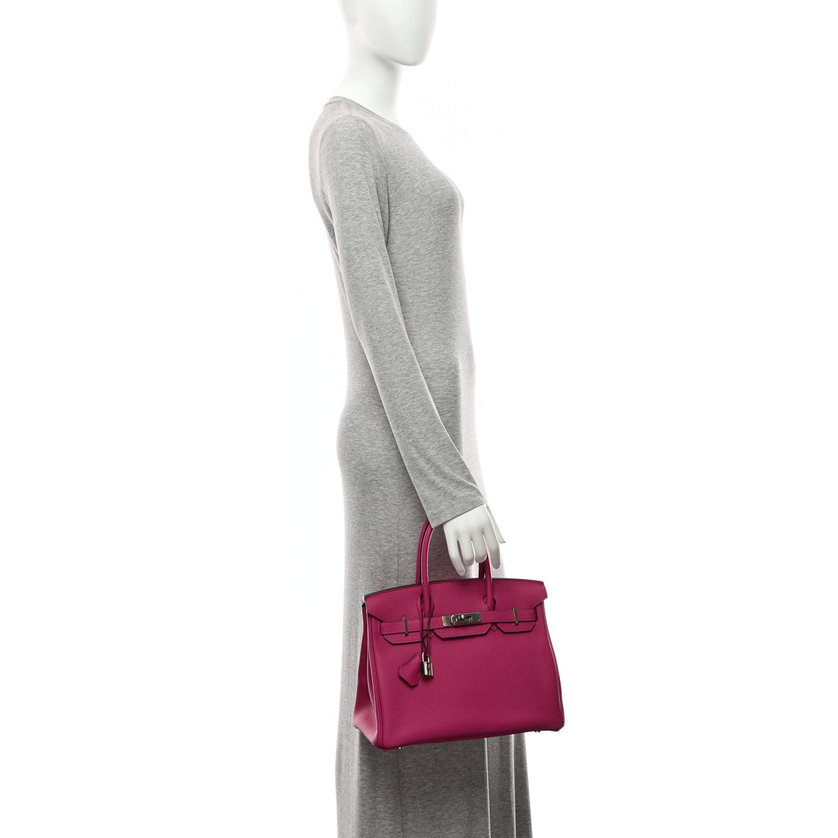 Togo Birkin 30 Rose Pourpre product image 2, provided for visual reference and product detail review