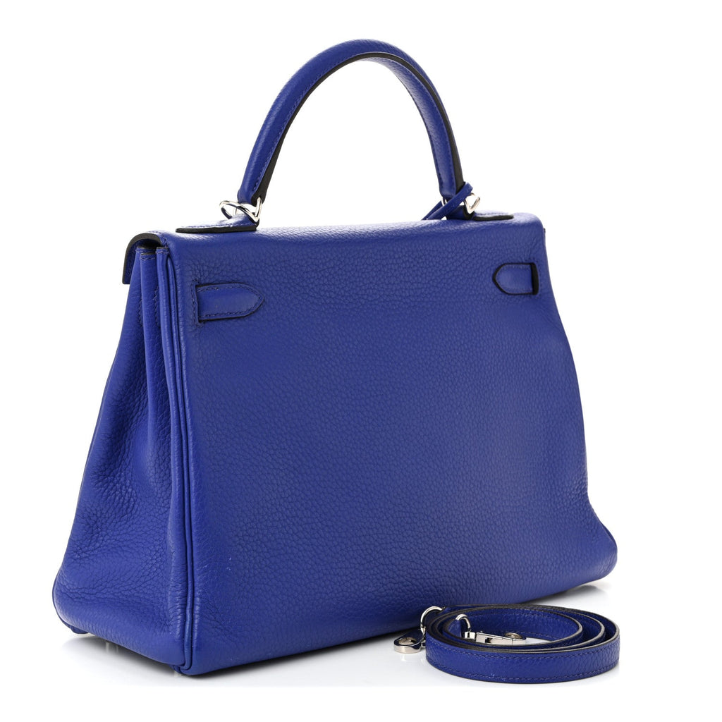 Taurillon Clemence Kelly Retourne 32 Bleu Electrique product image 3, provided for visual reference and product detail review