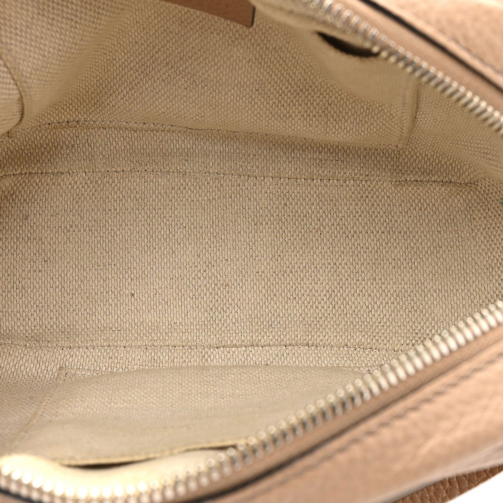 Pebbled Calfskin Small Soho Disco Bag Rose Beige product image 5, provided for visual reference and product detail review