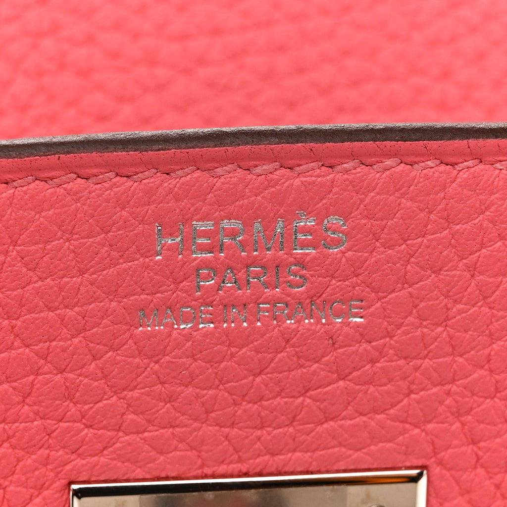 Togo Birkin 30 Rose Azalee product image 6, provided for visual reference and product detail review