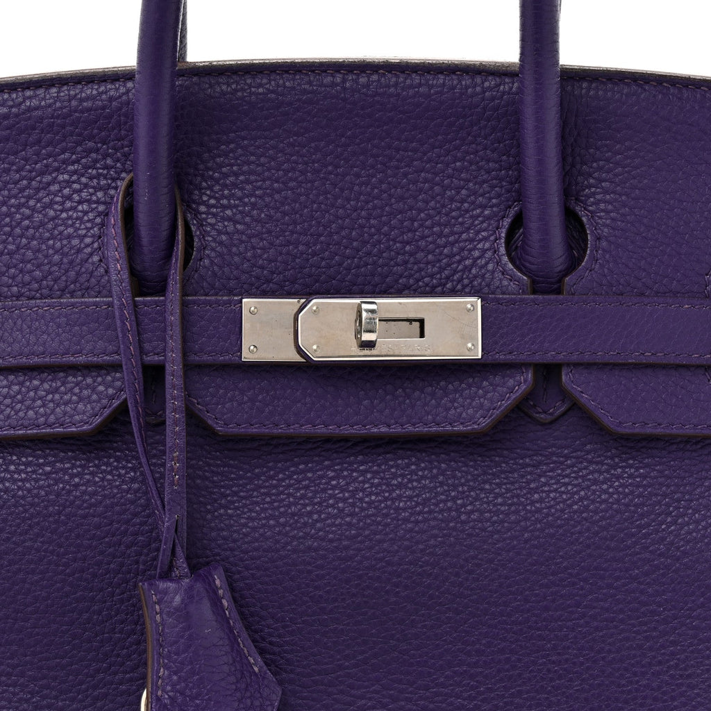 Taurillon Clemence Birkin 35 Iris product image 7, provided for visual reference and product detail review