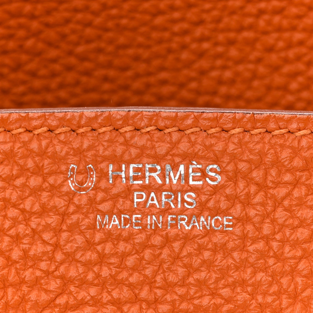 Togo Horseshoe Birkin 35 Orange Gris Perle product image 6, provided for visual reference and product detail review