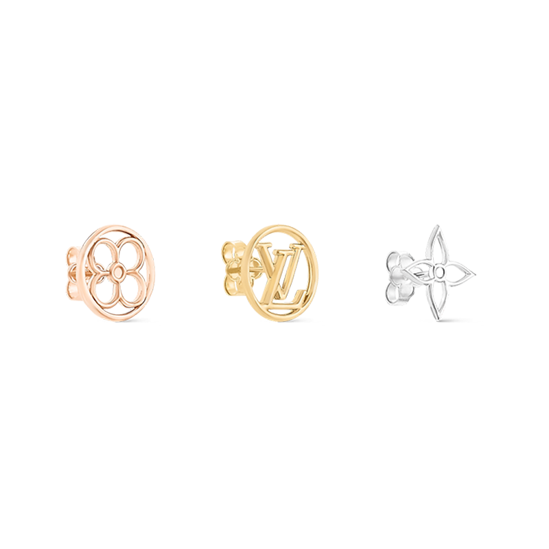 Louis Vuitton Lace 18K Gold Earrings product image 4, provided for visual reference and product detail review