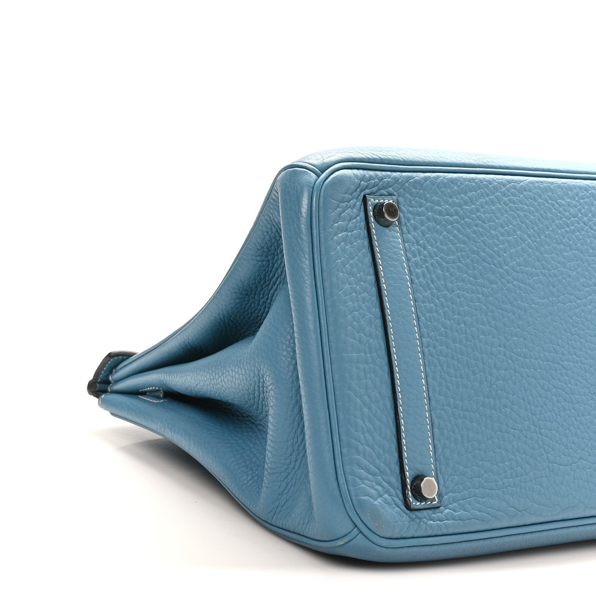 Taurillon Clemence Birkin 35 Blue Jean product image 9, provided for visual reference and product detail review