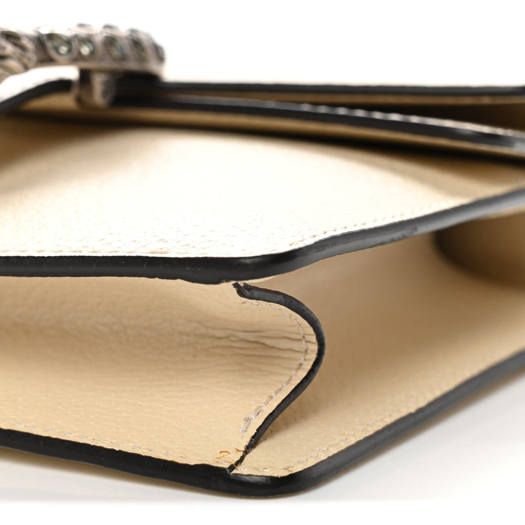 Textured Calfskin Crystal Mini Dionysus Shoulder Bag Mystic White product image 10, provided for visual reference and